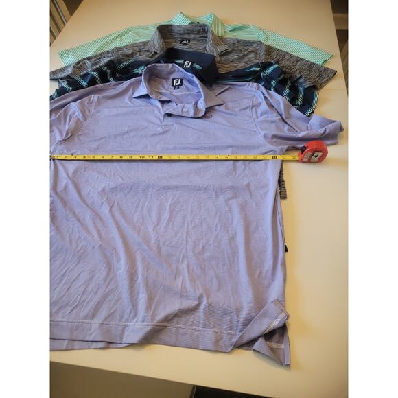 FootJoy Polo Lot 4 Shirts Size Large Foot Joy FJ Short Sleeve - Picture 5 of 16